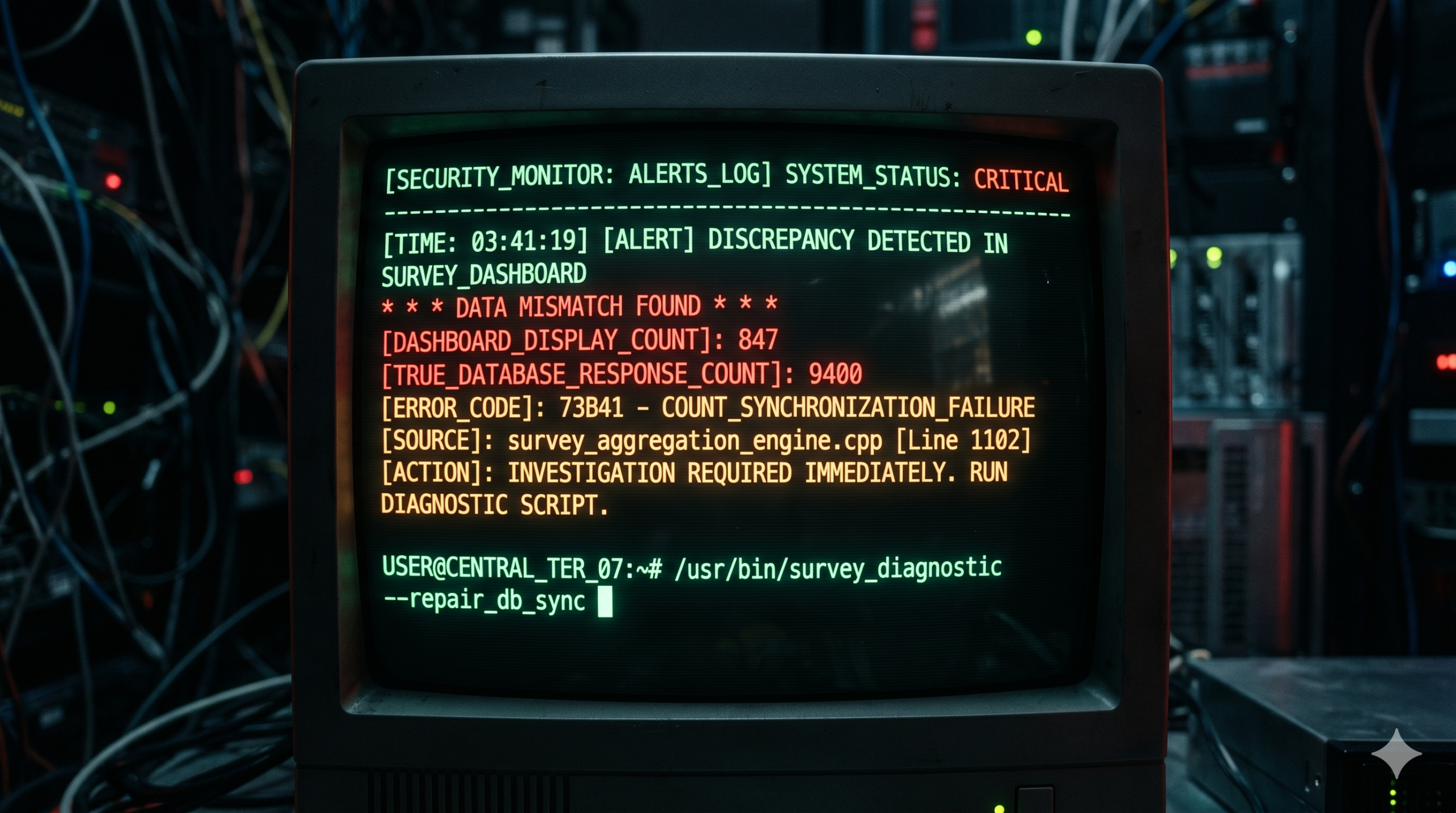 SurveySparrow dashboard showing incorrect response count with no error state
